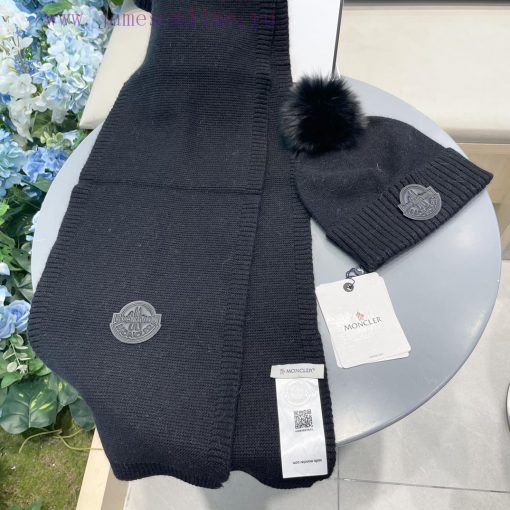 Mongkou Wool Set Hat - With Fox Hair Ball Classic Set Hat Scarf Warm and Super Comfortable~Wf7n5h96b - Image 9