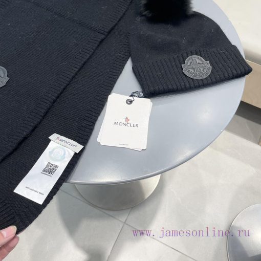 Mongkou Wool Set Hat - With Fox Hair Ball Classic Set Hat Scarf Warm and Super Comfortable~Wf7n5h96b - Image 10