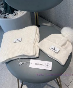 Chanel Ladies' Original Single Hat and Scarf Set [Love] [Love] 70% Rabbit Fleece+30% Wool Ma52u6j5rg