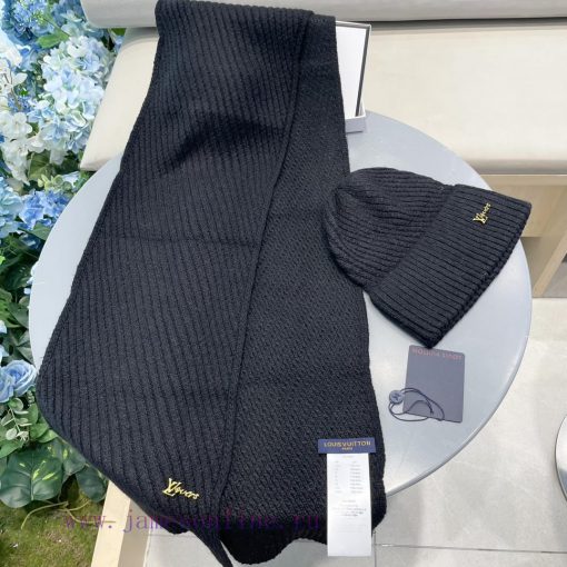 Lv Family Two Piece Set - Wool Set Hat Classic Set Hat Scarf Warm and Super Comfortable~Wintajd0etye - Image 9