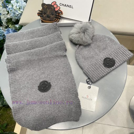 Mongkou Wool Set Hat - With Fox Hair Ball Classic Set Hat Scarf Warm and Super Comfortable~Wcgocysmo - Image 5