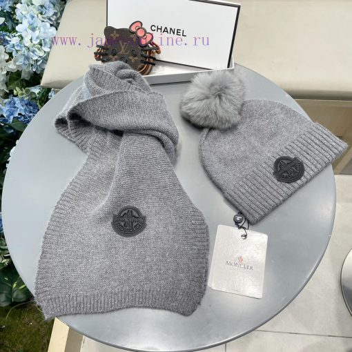 Mongkou Wool Set Hat - With Fox Hair Ball Classic Set Hat Scarf Warm and Super Comfortable~Wcgocysmo - Image 6