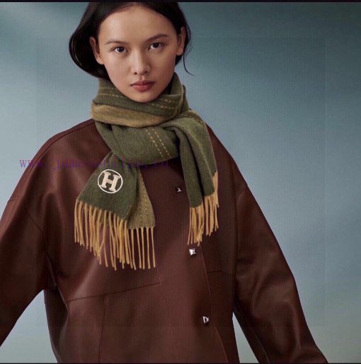 The official website has the same water ripple water cashmere Herm è s scarf, and you shouldjh12963f - Image 2