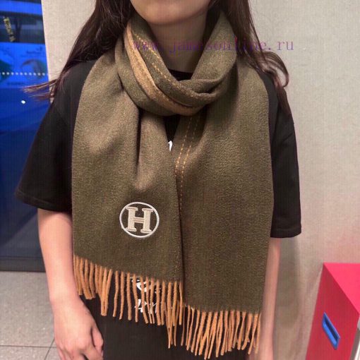 The official website has the same water ripple water cashmere Herm è s scarf, and you shouldjh12963f - Image 3