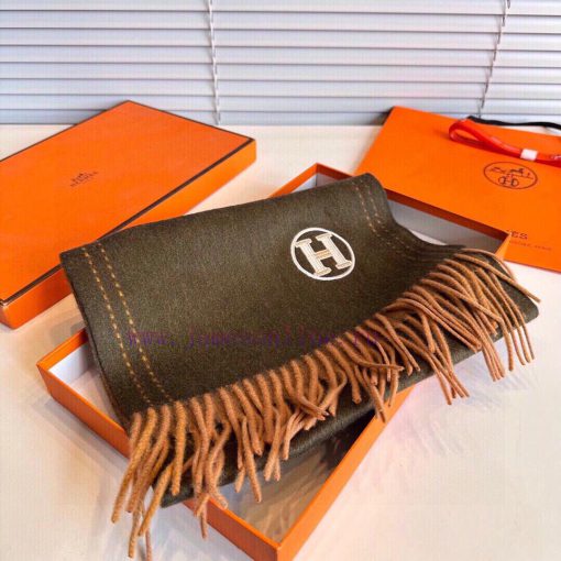 The official website has the same water ripple water cashmere Herm è s scarf, and you shouldjh12963f - Image 5