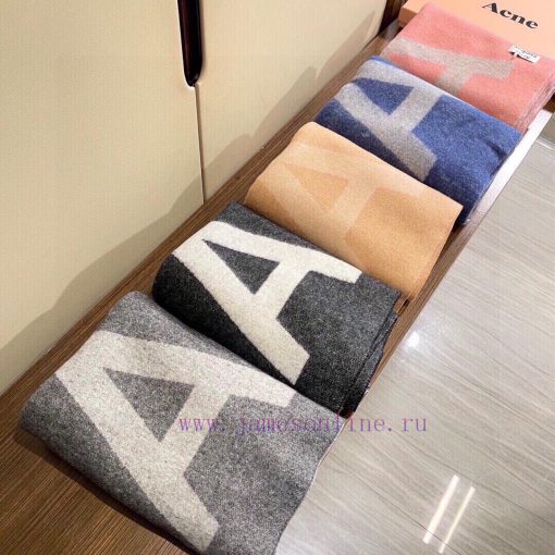 The acne large letter shawl is the hottest item of the year, produced by the original factorj4br3pgx - Image 3