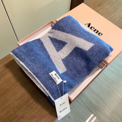 The acne large letter shawl is the hottest item of the year, produced by the original factorj4br3pgx - Image 4