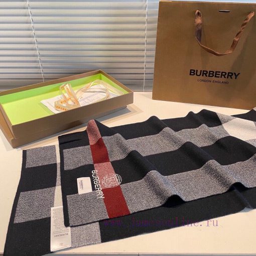 Burberry Tb scarf top of the line cashmere scarf is a hit! The real product is truly beautifuxe2ncvx - Image 9
