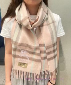 𝑩𝑼𝑹𝑩𝑬𝑹𝑹𝒀 Couple Embroidered Cashmere Scarf: Highly praised and kept, a rare high-end men's sdtur0127