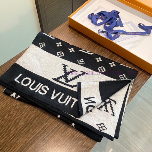 LV, a high-end cashmere knitted scarf that can be formal or casual. This weaving method is duyb94scf - Image 3