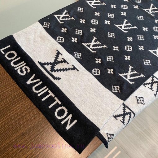 LV, a high-end cashmere knitted scarf that can be formal or casual. This weaving method is duyb94scf - Image 8