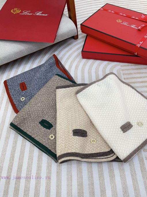 New Loro Piana Cattle LP Thousand Bird Grid Cross Collar Multi functional Collar, can be wrapzhayddx - Image 3