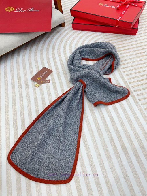 New Loro Piana Cattle LP Thousand Bird Grid Cross Collar Multi functional Collar, can be wrapzhayddx - Image 8