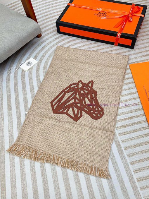 HERMES autumn and winter new product H plaid color woven cashmere light shrink scarf ️ Caref2bi5nikm - Image 5