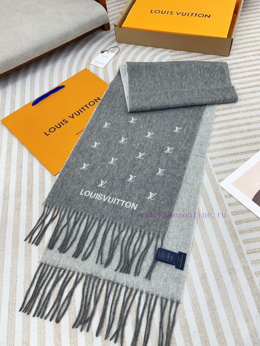 Louis Vuitton Seasonal Double sided Hot Women's Lamb Velvet Dual Use Scarf with Starry Sky 🧣xxqo2i6l - Image 6