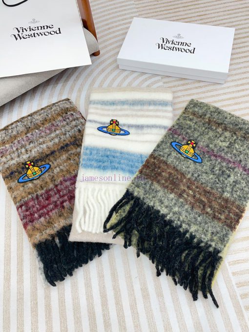𝐕𝐢𝐯𝐢𝐞𝐧𝐧𝐞 𝐖𝐞𝐬𝐭𝐰𝐨𝐨𝐝 🪐 Classic Saturn mohair scarf by Vivienne Westwood, the British fashion deyq0b5v4p - Image 4