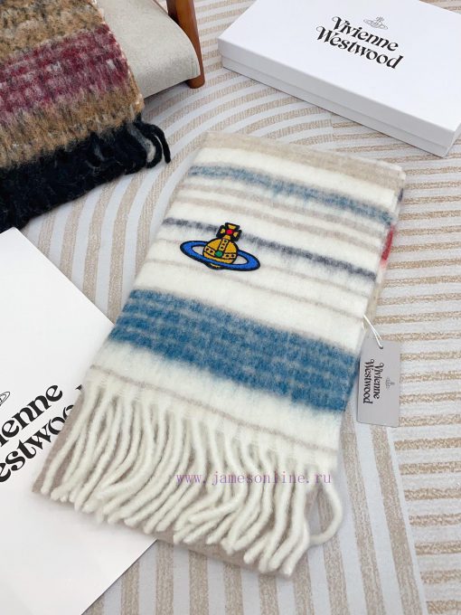 𝐕𝐢𝐯𝐢𝐞𝐧𝐧𝐞 𝐖𝐞𝐬𝐭𝐰𝐨𝐨𝐝 🪐 Classic Saturn mohair scarf by Vivienne Westwood, the British fashion de5i89xa8d - Image 5
