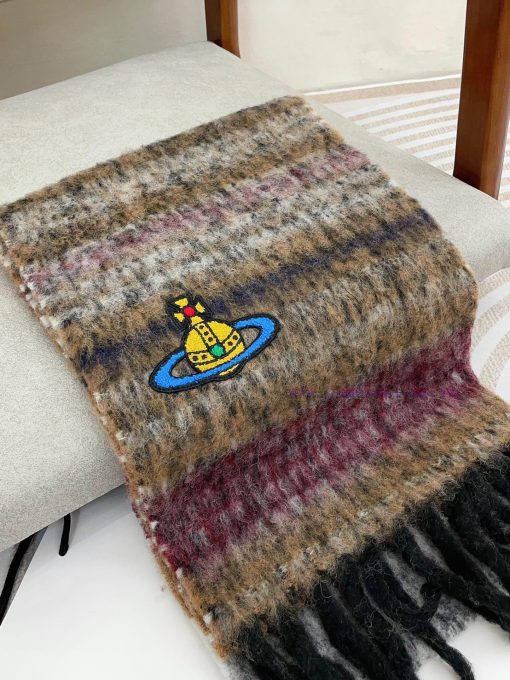 𝐕𝐢𝐯𝐢𝐞𝐧𝐧𝐞 𝐖𝐞𝐬𝐭𝐰𝐨𝐨𝐝 🪐 Classic Saturn mohair scarf by Vivienne Westwood, the British fashion deyq0b5v4p - Image 6