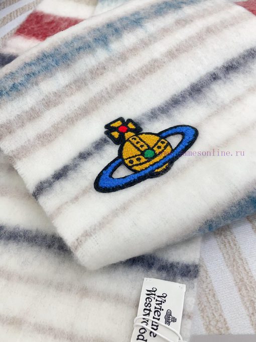 𝐕𝐢𝐯𝐢𝐞𝐧𝐧𝐞 𝐖𝐞𝐬𝐭𝐰𝐨𝐨𝐝 🪐 Classic Saturn mohair scarf by Vivienne Westwood, the British fashion de5i89xa8d - Image 6
