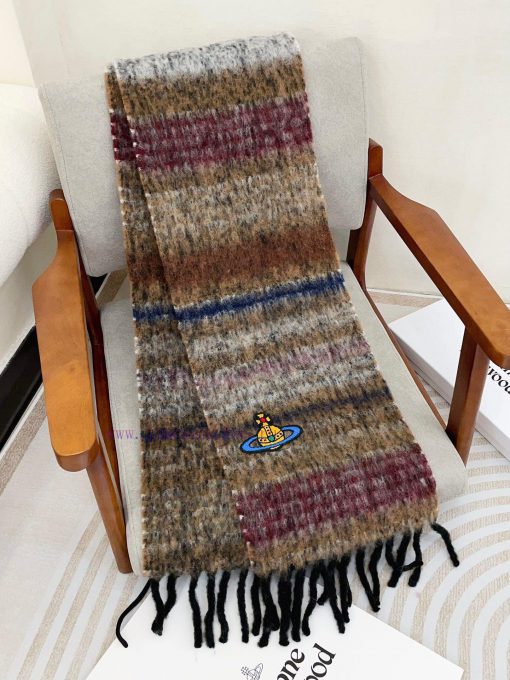 𝐕𝐢𝐯𝐢𝐞𝐧𝐧𝐞 𝐖𝐞𝐬𝐭𝐰𝐨𝐨𝐝 🪐 Classic Saturn mohair scarf by Vivienne Westwood, the British fashion deyq0b5v4p - Image 8