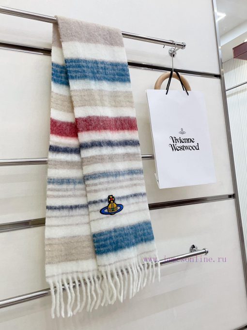 𝐕𝐢𝐯𝐢𝐞𝐧𝐧𝐞 𝐖𝐞𝐬𝐭𝐰𝐨𝐨𝐝 🪐 Classic Saturn mohair scarf by Vivienne Westwood, the British fashion de5i89xa8d - Image 10