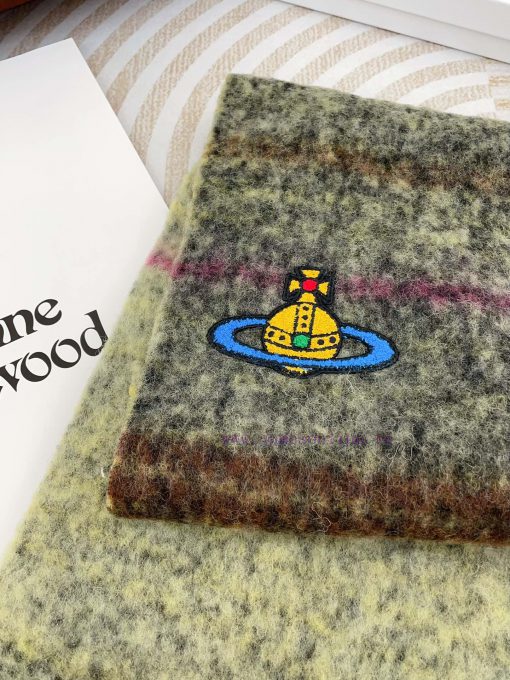 𝐕𝐢𝐯𝐢𝐞𝐧𝐧𝐞 𝐖𝐞𝐬𝐭𝐰𝐨𝐨𝐝 🪐 Classic Saturn mohair scarf by Vivienne Westwood, the British fashion delk68msra - Image 6