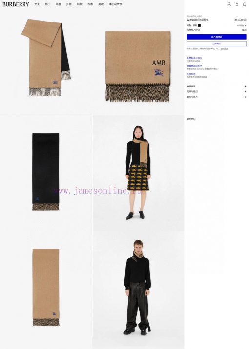 BURBERRY unisex cashmere long scarf looks great, but it's a high-end product with absolutely2drigzcd - Image 4