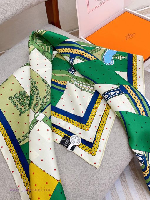 18mm double-sided same color HERMES silk new model is recommended for its beautiful appearanzqx40srx - Image 6