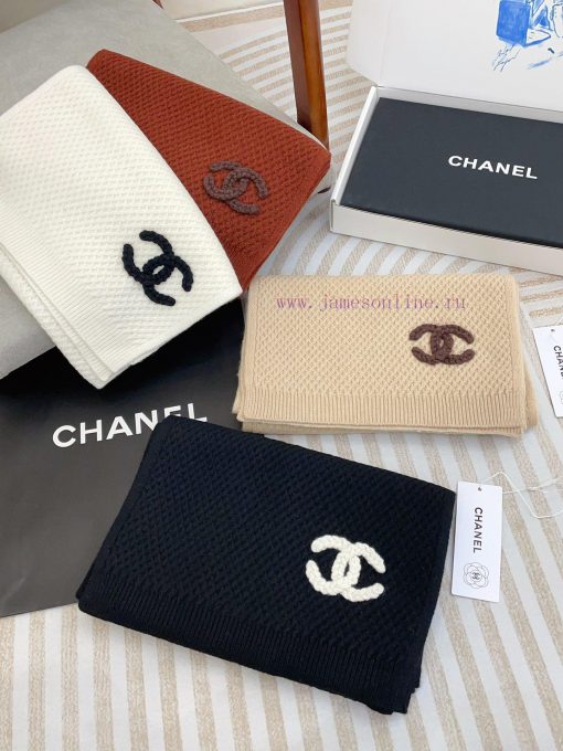 CHANEL cashmere long scarves are top-notch original products that are unparalleled in beauty73f7y1cp - Image 4
