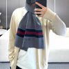 GUCCI's popular new high-end men's scarf features classic stripes and a simple logo, reflects32piuxt