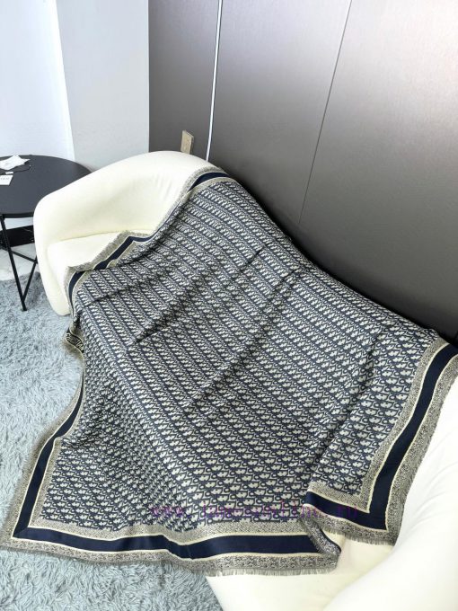 𝐃𝐈𝐎𝐑 Must wear super practical large shawl scarf dual-use iconic floral element short tassz5x822va - Image 5