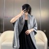 𝐃𝐈𝐎𝐑 Must wear super practical large shawl scarf dual-use iconic floral element short tassc70qae19