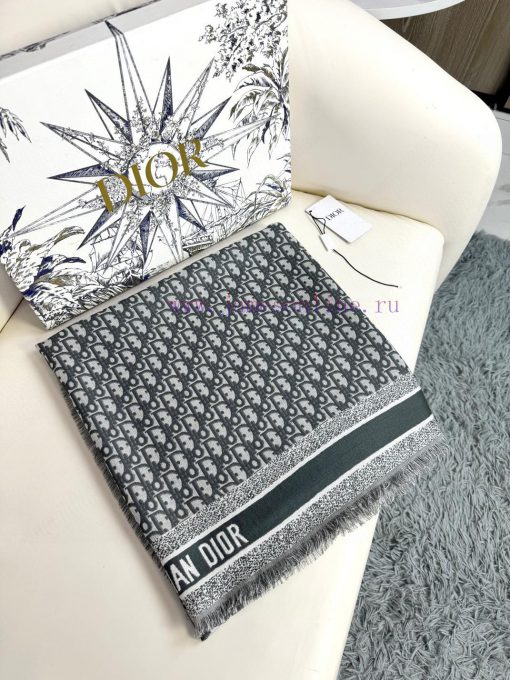 𝐃𝐈𝐎𝐑 Must wear super practical large shawl scarf dual-use iconic floral element short tassc70qae19 - Image 4