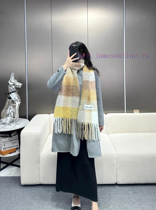 2024 bestseller arrivals ️ Original factory order, ACNE's new alpaca wool mohair rainbow sca5pr31u7e - Image 3