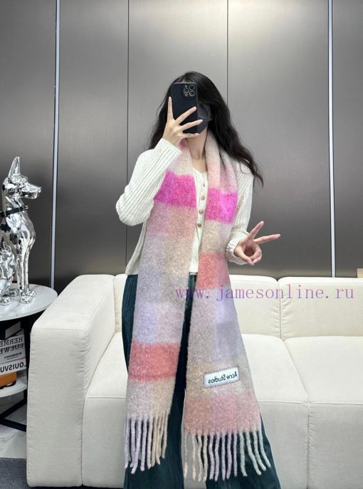 2024 bestseller arrivals ️ Original factory order, ACNE's new alpaca wool mohair rainbow scafedynxhs