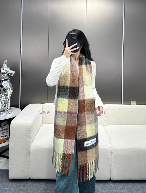 2024 bestseller arrivals ️ Original factory order, ACNE's new alpaca wool mohair rainbow scacdwprz4k - Image 2
