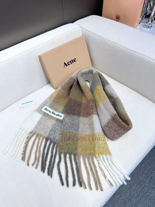 2024 bestseller arrivals ️ Original factory order, ACNE's new alpaca wool mohair rainbow sca5pr31u7e - Image 6