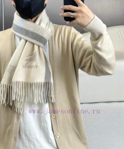 New to 100% cashmere 2023 Burberry's rare high-end men's scarf, a very authentic men's scarfuucited4