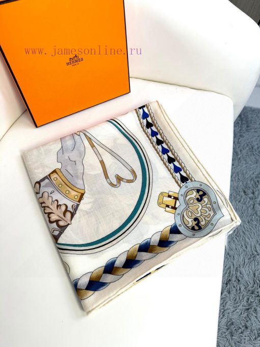 In 2024, Hermes double-sided top velvet scarves in the same color will be synchronized with up1yi2je - Image 4