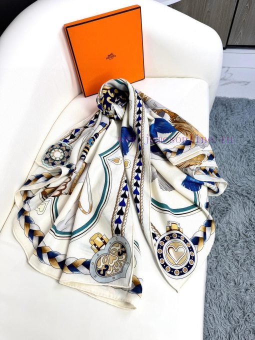 In 2024, Hermes double-sided top velvet scarves in the same color will be synchronized with up1yi2je - Image 6
