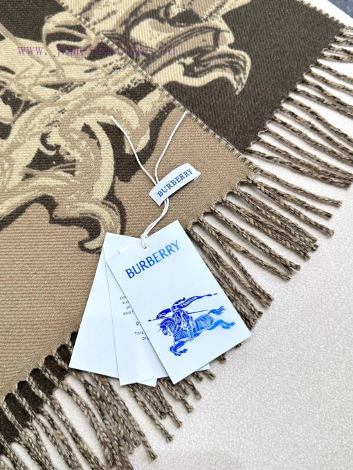 Affordable versionHigh quality 𝐁𝐮𝐫𝐛𝐞𝐫𝐫𝐲 Tower Bridge patterned cashmere scarfSize210 x 47cm p0372qas - Image 9