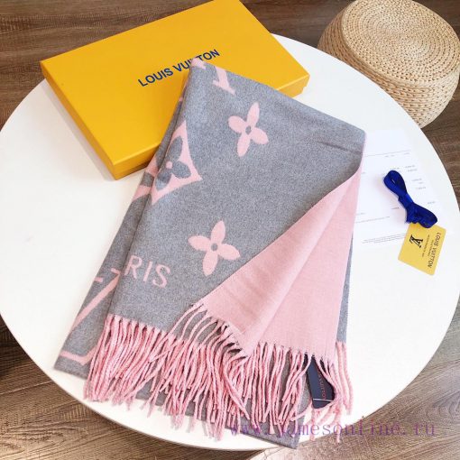 Louis Vuitton high-end rabbit fur scarf shawl with classic clover pattern paired with brand 06qthtiw - Image 4