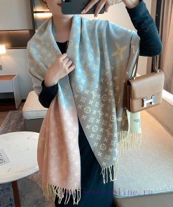 New autumn and winter scarf, made of core spun yarn texture, soft and warm, double-sided twooy5ccboj