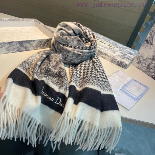 DIOR animal element tassel long scarfSize 70 ️ 200CMMaterial: 100% cashmereExplosive productb8adnpop - Image 7