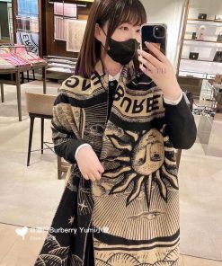 BURBERRY | Celestial Unicorn ScarfGrid patterned celestial body printed pure cashmere jacquajsgru2p2