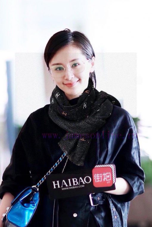 Shining scarf from Shangxinhui, new customer supplied silver thread cashmere fabric long scaid5ersj8 - Image 2
