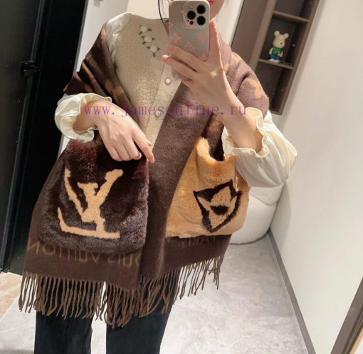 - L Pocket Cashmere Long Scarf LV New Shawl Scarf, Continuing the Winter Classic ️ Cashmere zzeqhn4l