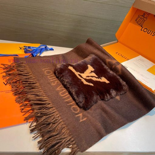 - L Pocket Cashmere Long Scarf LV New Shawl Scarf, Continuing the Winter Classic ️ Cashmere zzeqhn4l - Image 5