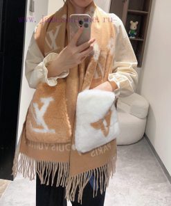 - L Pocket Cashmere Long Scarf LV New Shawl Scarf, Continuing the Winter Classic ️ Cashmere jm22xpxp