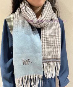 New Dior, 2024 Sincere Praise Double sided Ring Velvet Long Scarf Real Sincere Beauty Shawl s36fw3kd